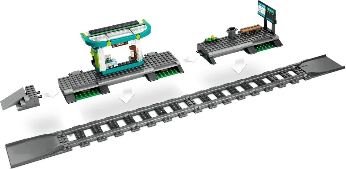 Set LEGO CITY 60423 Downtown Streetcar and Station