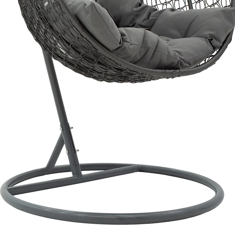 Karrige varëse për kopsht, ngjyrë gri, 106x103x200 cm