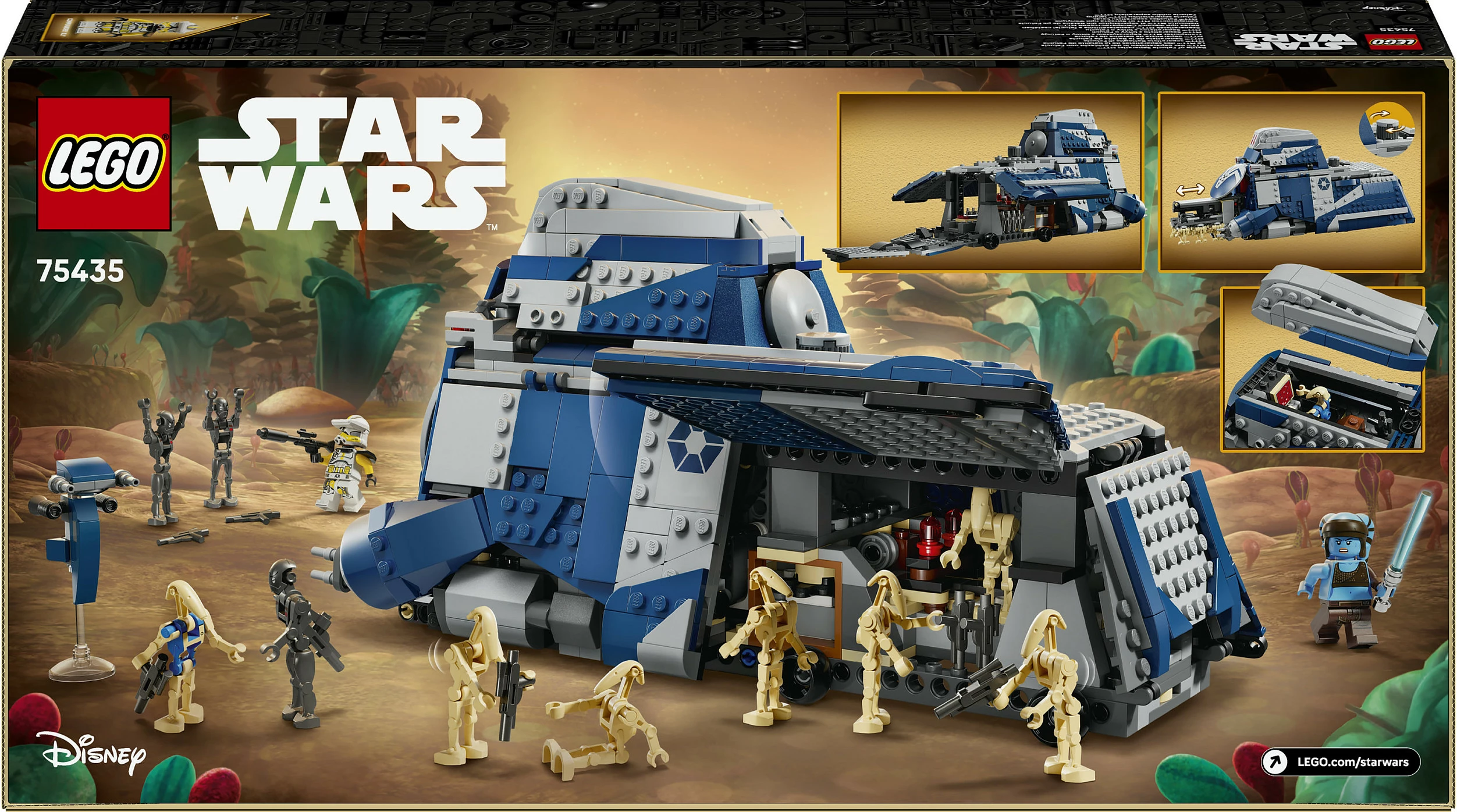Set LEGO Star Wars Separatist MTT 75435, 976 copë, 12 minifigura, shumëngjyrësh