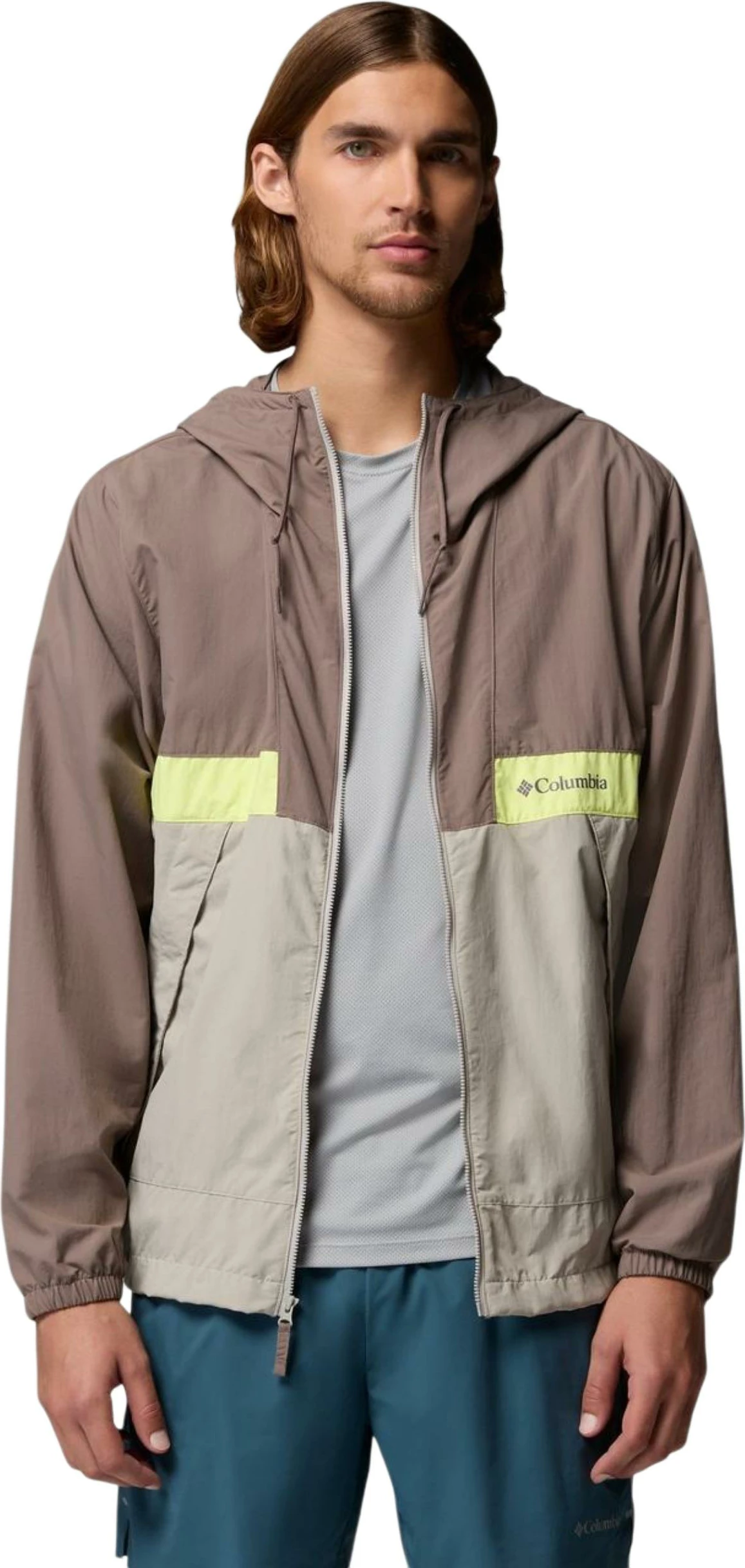 Jakne windbreaker për meshkuj Columbia Spire Valley 2117051, gri [Madhësia: S]