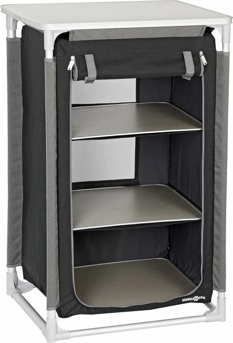 Dollap kampingu Brunner Azabache LS 59x48x104 cm, i palosshëm, gri/zi