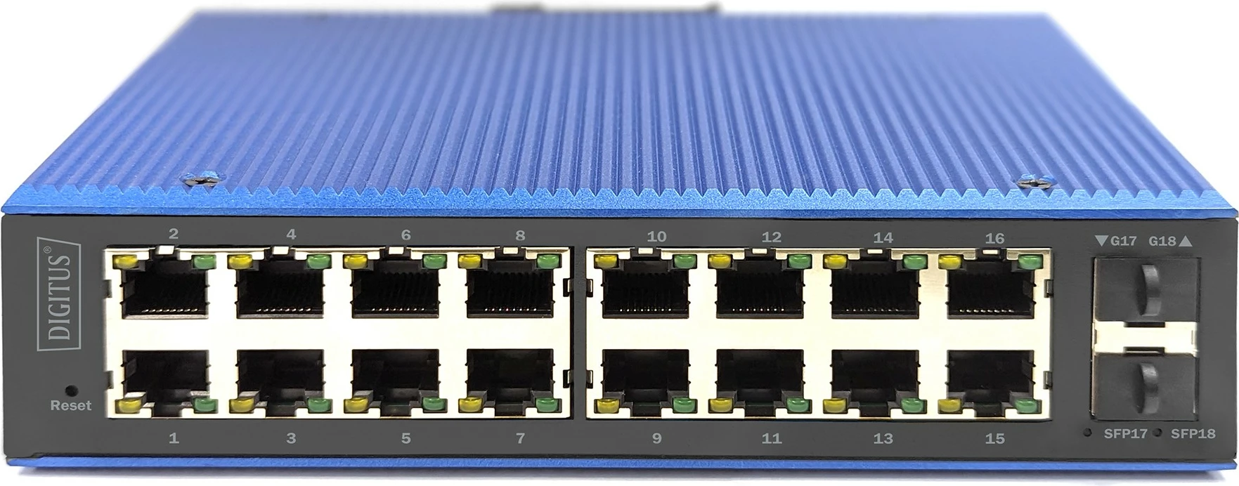 Switch Digitus Industrial 16+2-Port L2 Managed Gigabit Ethernet, Full duplex