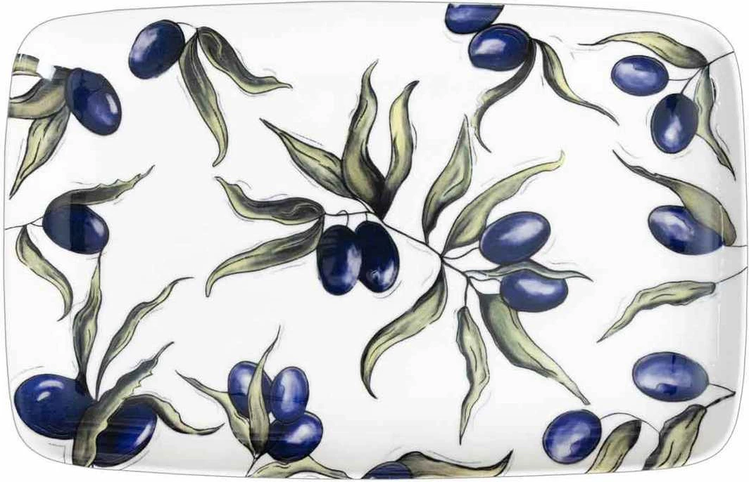 Pjatë shërbimi Hermia Concept, OVS0016, shumëngjyrëshe, 33x21cm