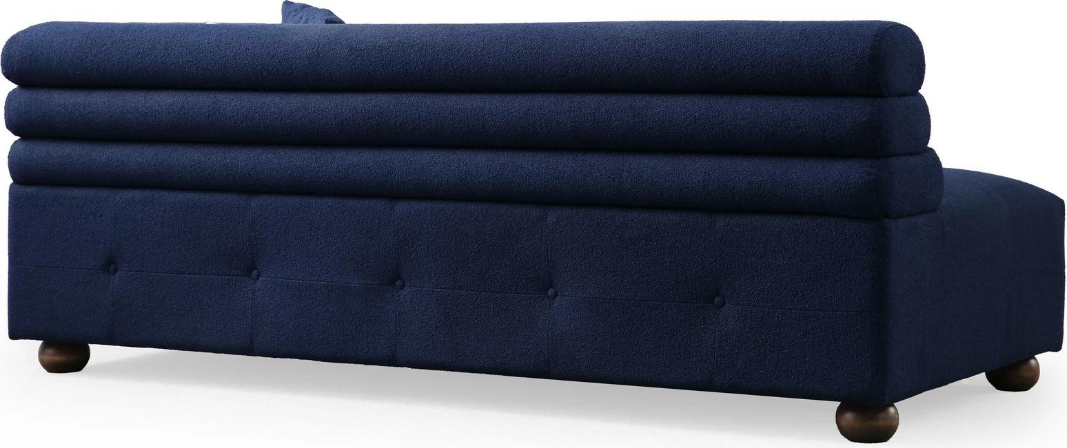 Këndare Boston, ngjyrë blu nate, Atelier del Sofa, majtas