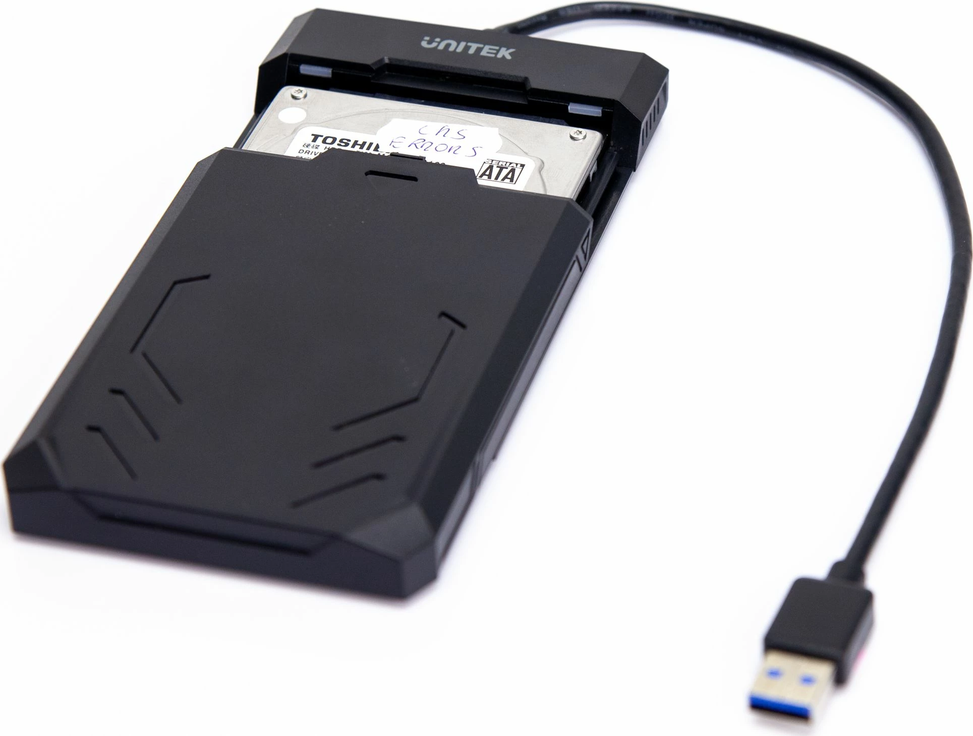 Kuti e jashtme për SSD/HDD 2.5" Unitek Y-3036 USB 3.2 Gen 1 SATA III, e zezë