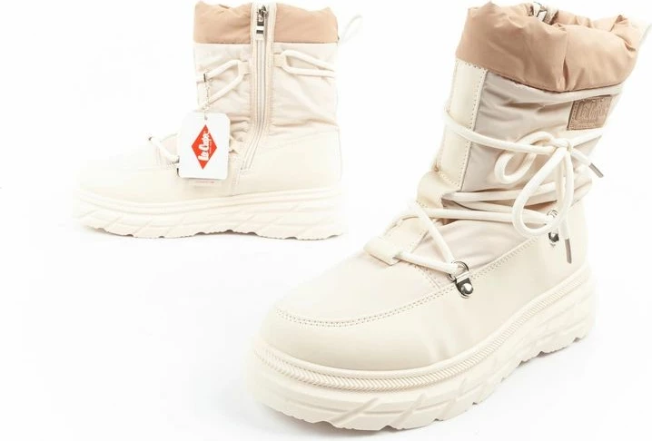 Çizme dimri për femra Lee Cooper, bezhë/krem