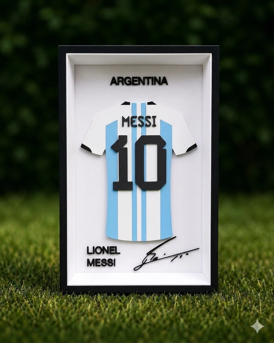 Kornizë 3D Messi Argentina