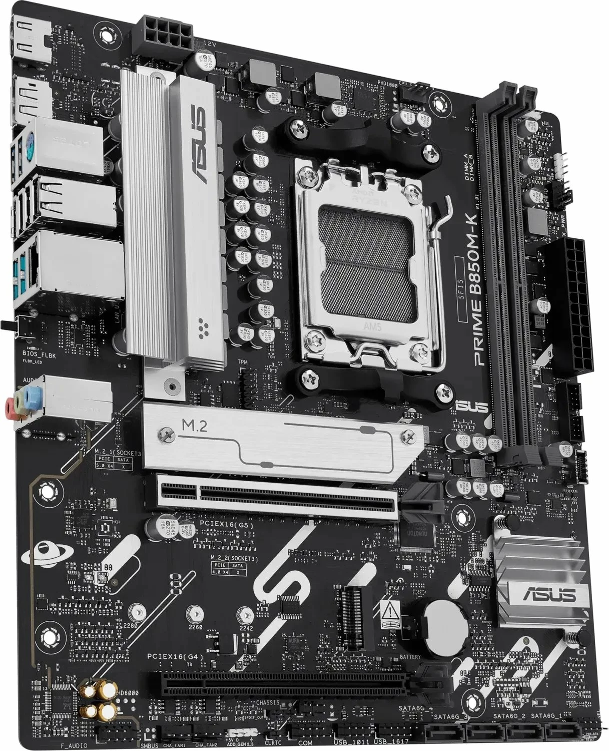 Pllakë amë Asus PRIME B850M-K, AM5, Micro ATX, DDR5 deri 128GB