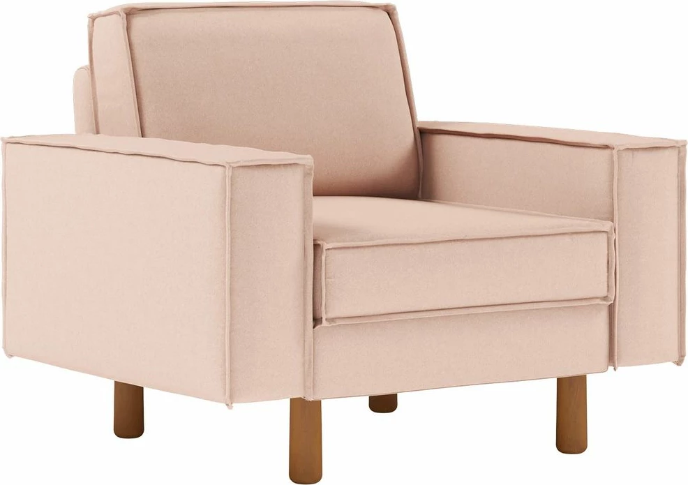 Karrige njëvendëshe Atelier del Sofa, Sparrow 1, salmon, walnut