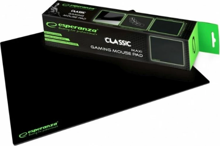Mouse pad për gaming Esperanza, e zezë