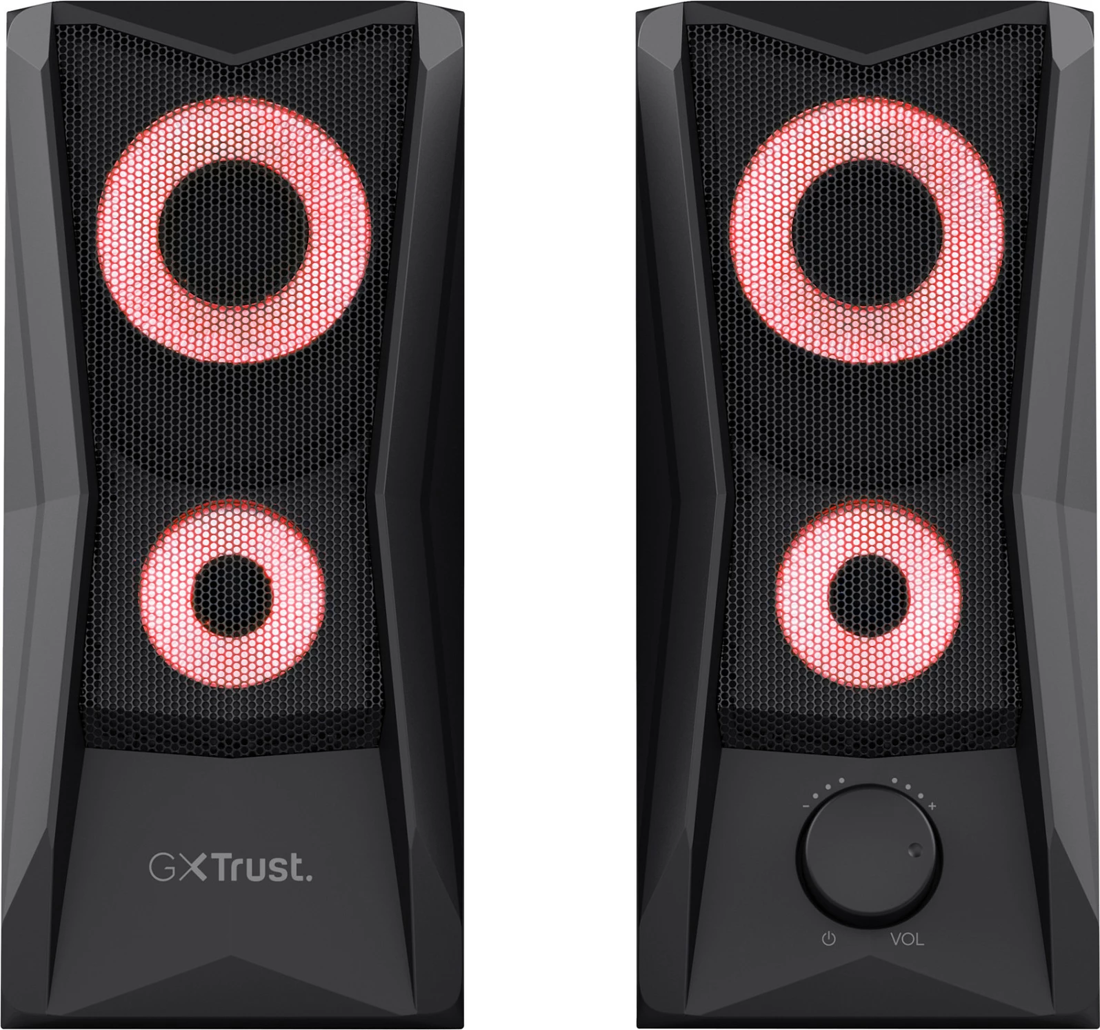Altoparlantë Trust GXT606B Javv, 2.0, 12W RMS, AUX 3.5mm, USB, LED, i zi