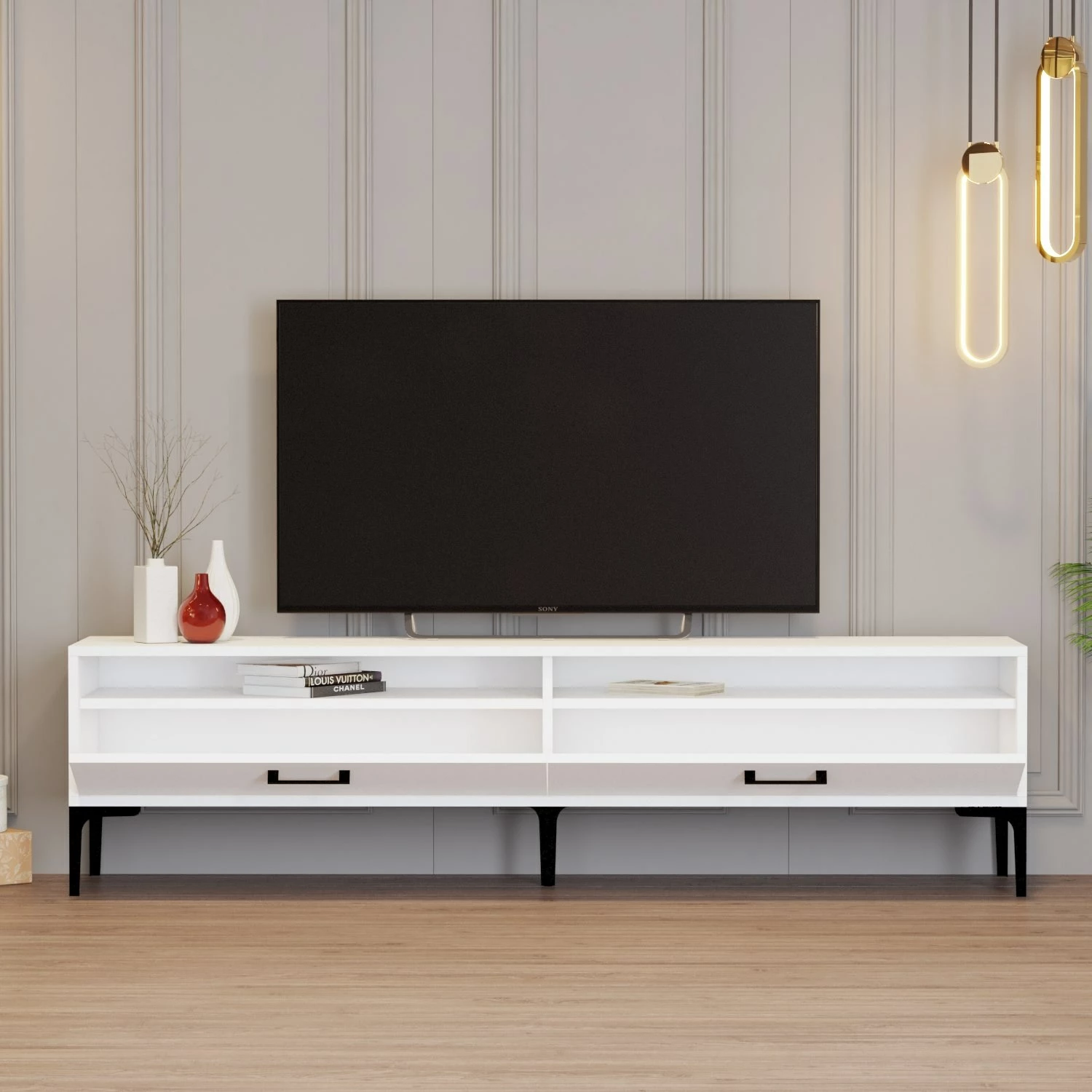 Komodë TV Hanah Home, Istanbul 2, e bardhë