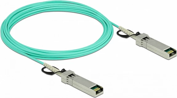 Kabllo optike aktive DeLOCK SFP+ 7 m, 10 Gbit/s, aqua