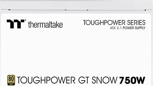 Furnizues rryme Thermaltake Toughpower GT Snow PS-TPT-0750FNFAGE-W 750W ATX 3.1 80 Plus Gold, i bardhë