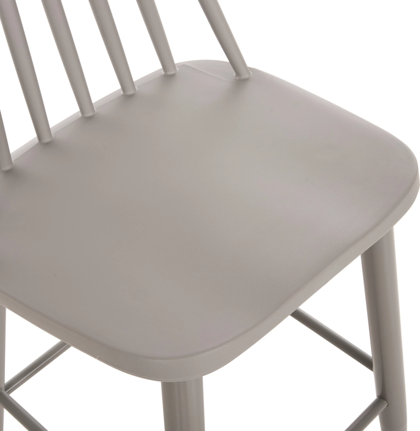 Karrige për bar, vend i lartë, VANESSA FH8459.20, gri PP & këmbë metalike gri, 47x48,5x107H cm., set prej 2 copë