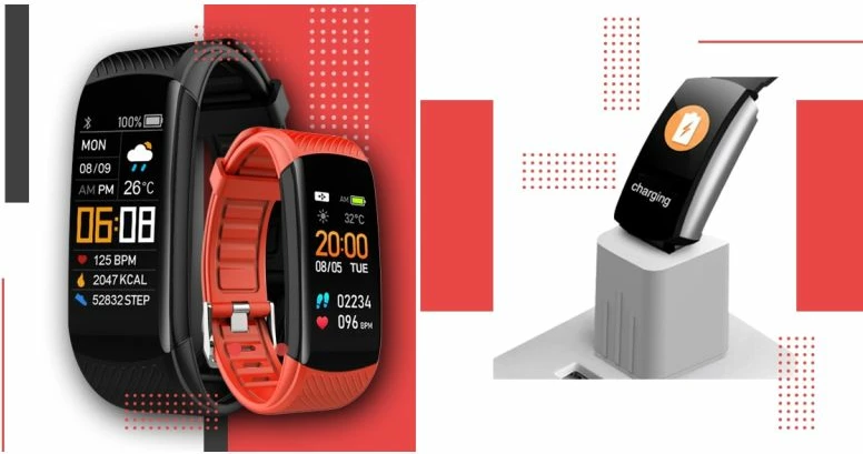 Smartwatch Giewont, zi e kuqe