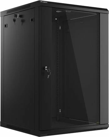 Kabinet rack i varur 19\" Lanberg WF01-6618-10B 18U 600x600x907 mm 60 kg, i zi
