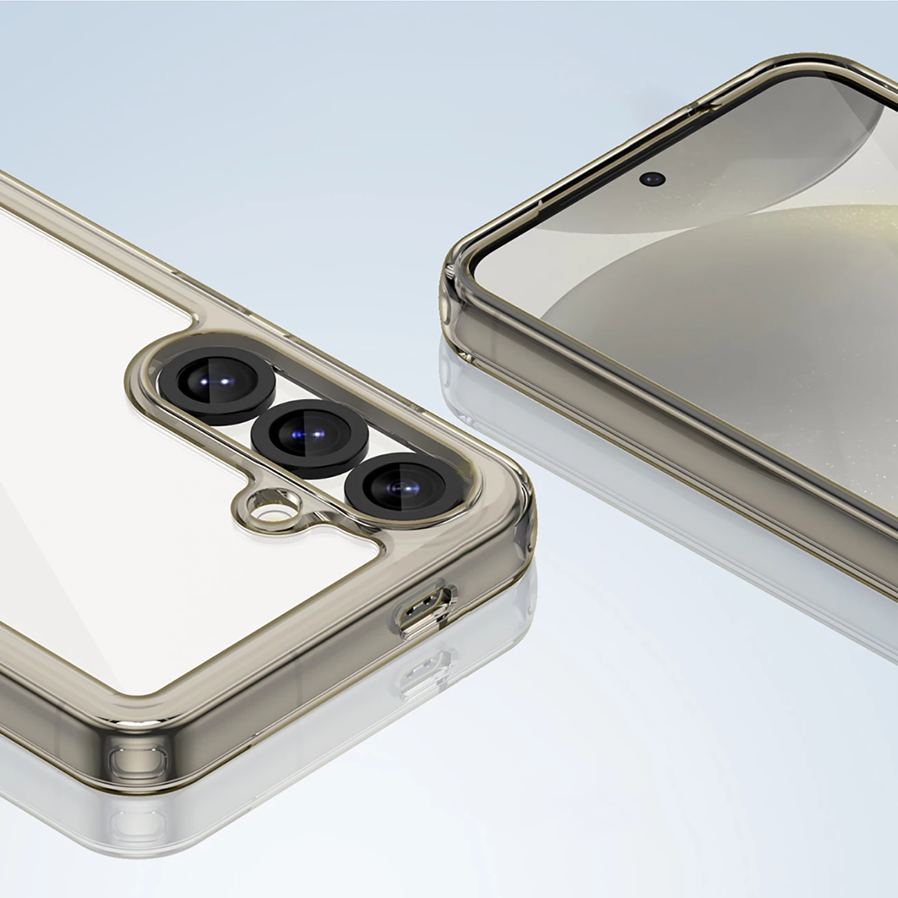 Mbështjellës Hurtel Outer Space Case për iPhone 16e, gjysmë-transparent, i zi