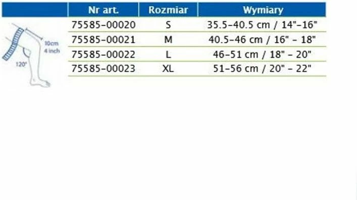 Mbështjellës gjuri Actimove, për meshkuj dhe femra, i zi [Madhësia: S]