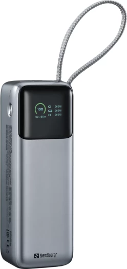 Powerbank Sandberg All-in1 421-31 27000mAh PD 240W, gri