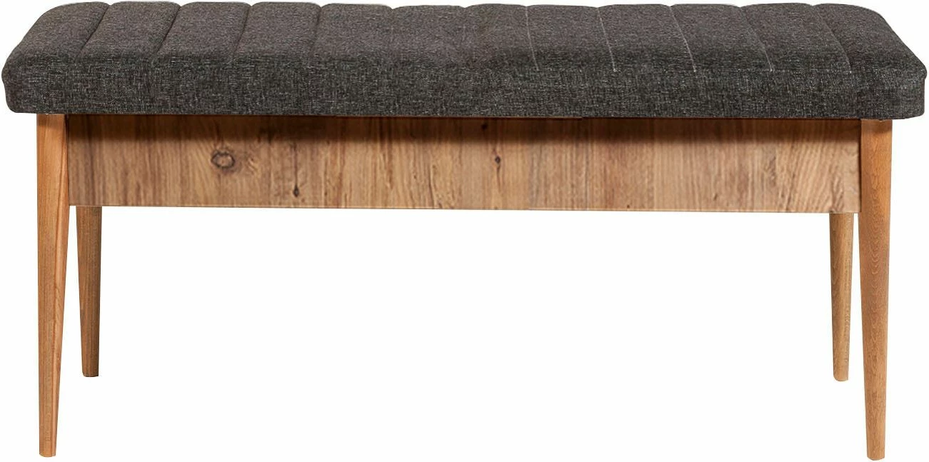 Tavolinë me karrige, zgjatshme, 4 copë, Hanah Home Vina 1053, ngjyrë anthracite dhe atlantic pine