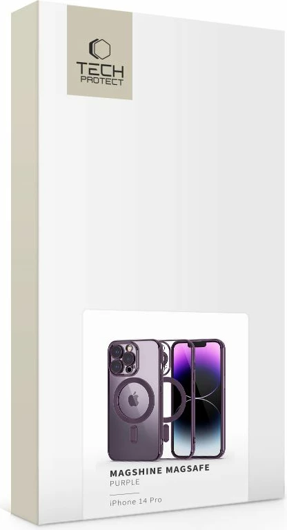 Mbështjellës Tech-Protect MagShine Line MagSafe për iPhone 14 Pro, Violet