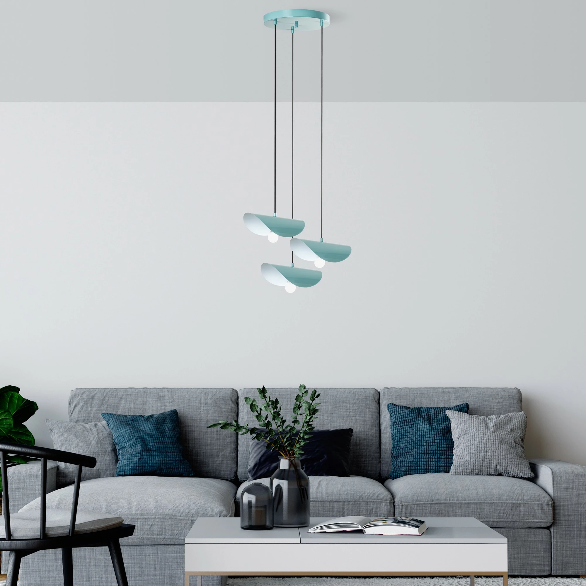 Llambë tavani Opviq, Eger - Mr - 964, ngjyrë turquoise