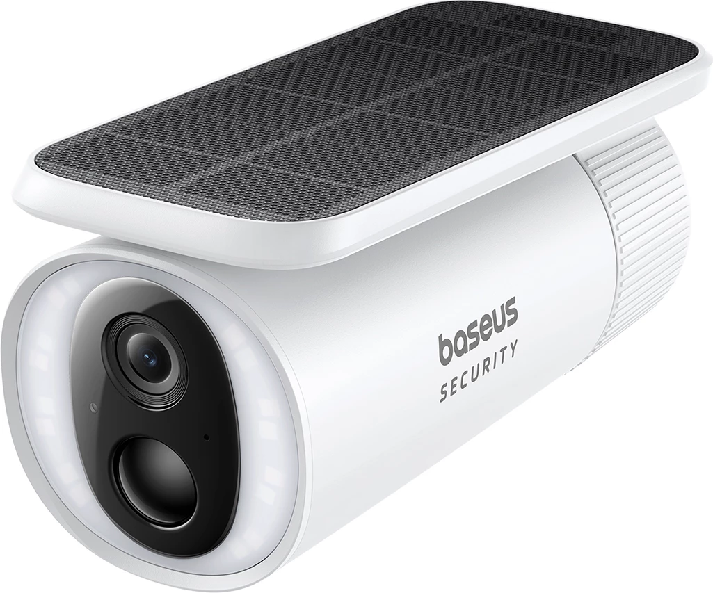 Kamerë sigurie Baseus Security S1, 2K, me panel diellor, e bardhë