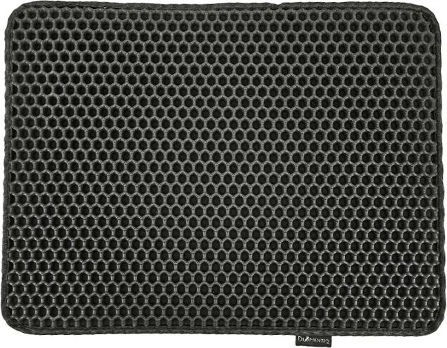 Mbështjellës DIAMENTIQ katror i zi - mat për tabaka të mbeturinave të maces - 45 x 60 cm