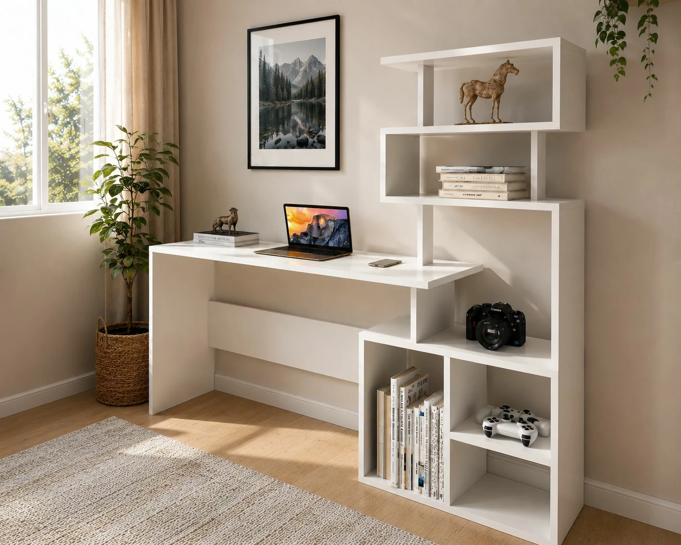 Tavolinë studimi Hanah Home, Next, e bardhë