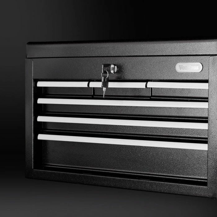 Kuti veglash (top chest) VONHAUS 3500075, 6 sirtarë, metal, 60×26×34 cm, e zezë