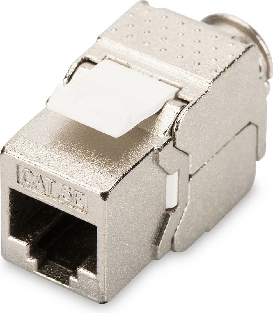 Modul Keystone Digitus Professional CAT 5e Klasse D, RJ45-LSA, i ekranizum, argjendi