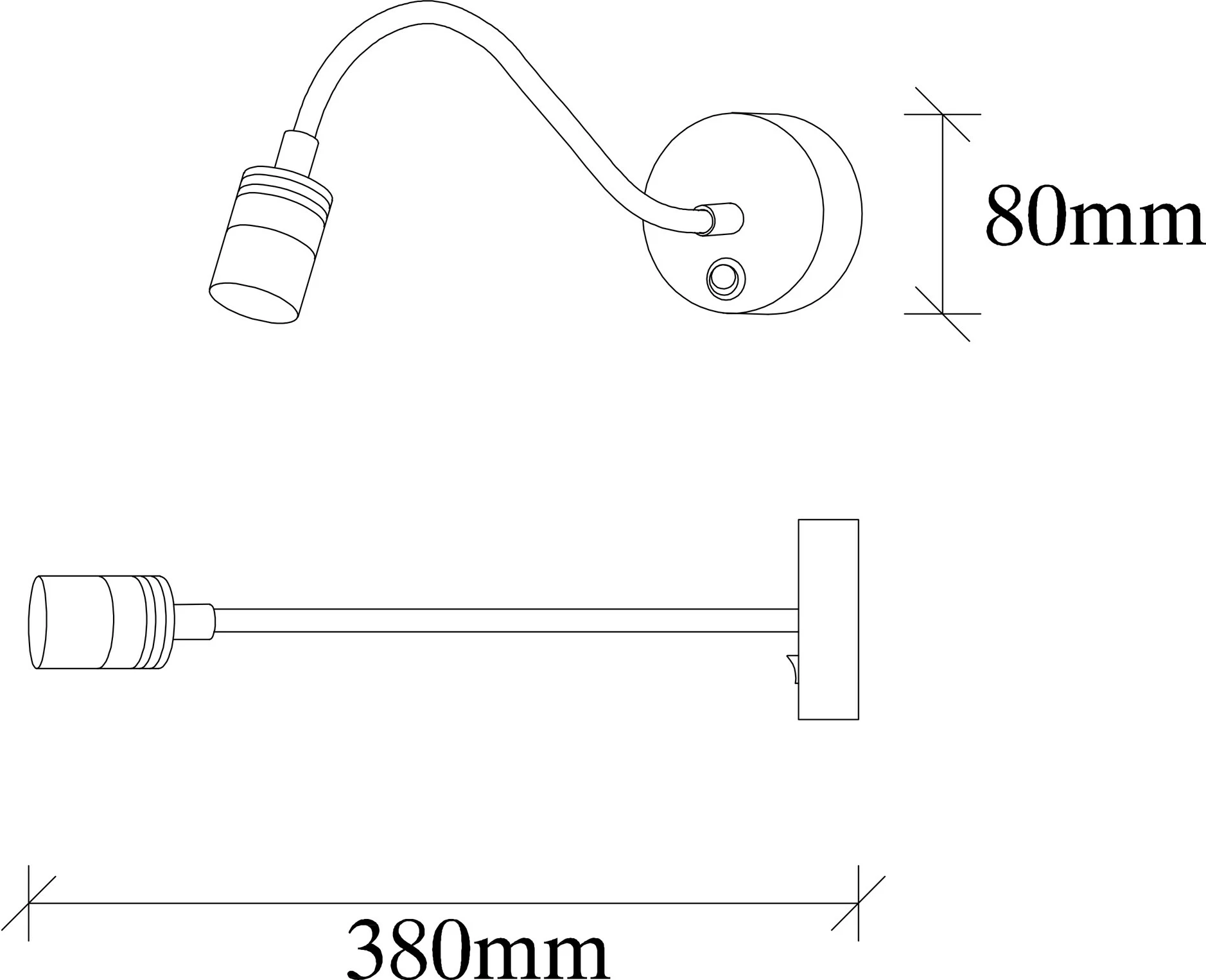 Llambë muri Opviq, për lexim, vintage, 3242