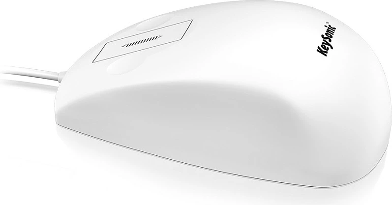 Maus KeySonic KSM-5030M, USB me kabllo, IP68, touch scroll, e bardhë