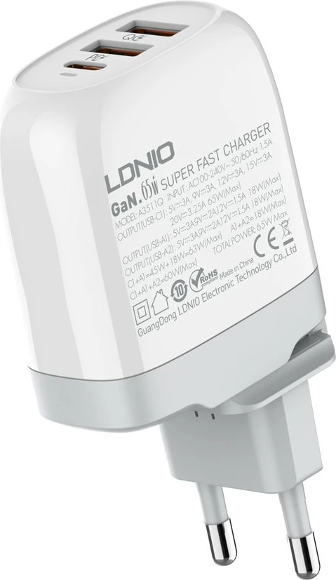 Karikues LDNIO A3511Q (Bardhë)