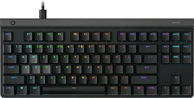 Tastierë gaming Logitech G515 RAPID TKL, USB-C, RGB, QWERTZ DE, e zezë