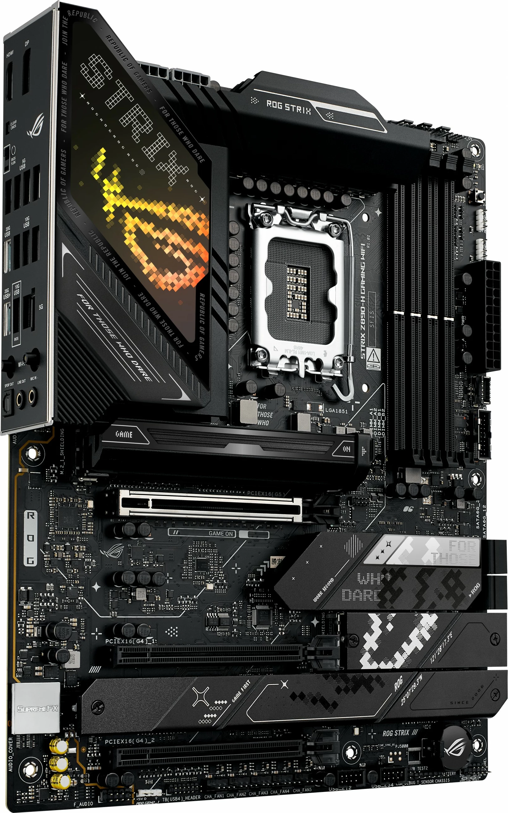 Pllakë amë ASUS ROG STRIX Z890-H, Intel, LGA 1851, DDR5-SDRAM, 256 GB