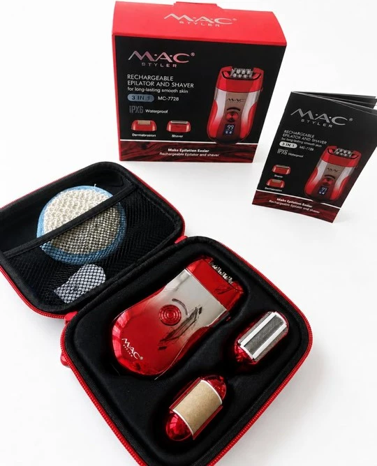 Epilator & rrojtëse MAC Styler 3 in 1 MC-7728