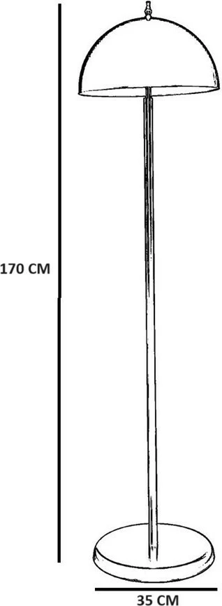 Llambë dyshemeje Opviq, ngjyrë ari, 8816-2