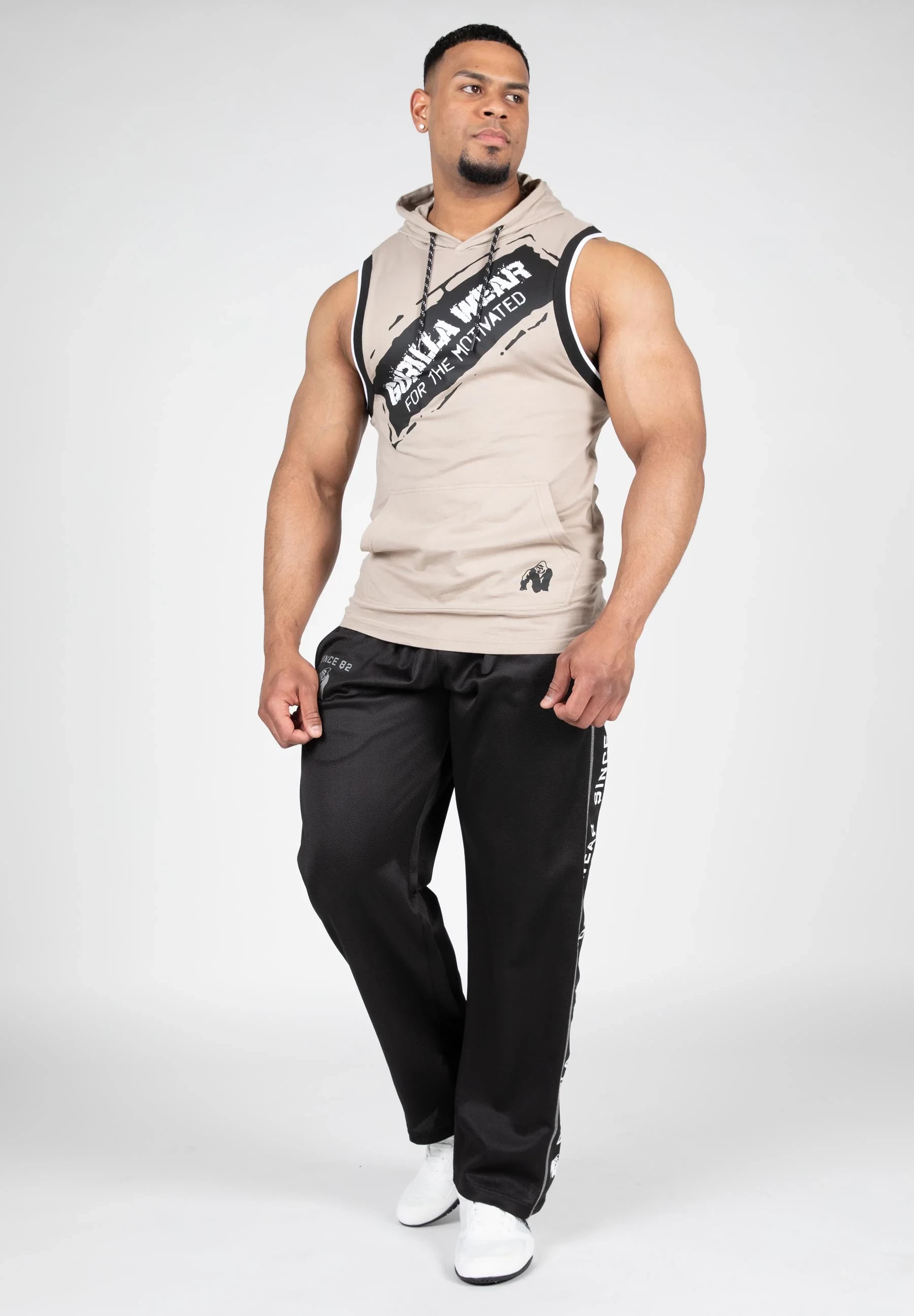 Loretto Hooded Tank Top - Beige [Madhësia: M]