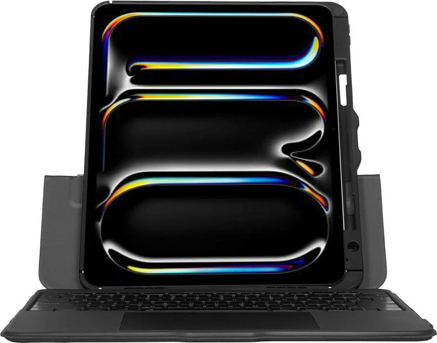Mbështjellës me tastierë Targus VersaVu për iPad Pro 13" (M4), Bluetooth 5.0, Trackpad, QWERTY UK, me ndriçim, e zezë
