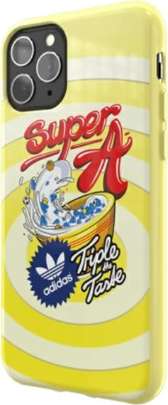 Mbështjellës Adidas Moulded Case BODEGA për iPhone 11 Pro, e verdhë