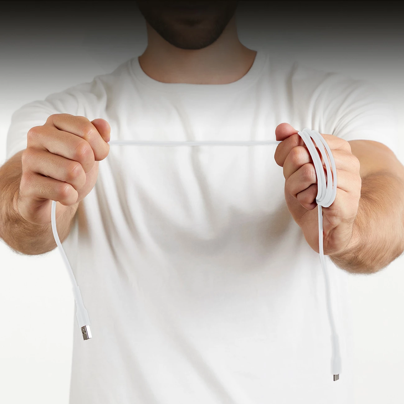 Kabllo USB-A në USB-C SBS TECABLEMICROC15W, 1.5m, Bardhë