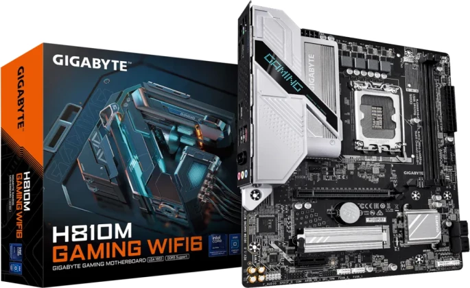 Pllakë amë GIGABYTE H810M GAMING WIFI6, mATX, LGA1851, DDR5, Wi‑Fi 6