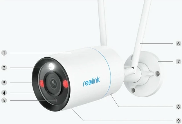 Kamerë sigurie Reolink W330, 4K, Wi-Fi 6, natë me ngjyra, bardhë