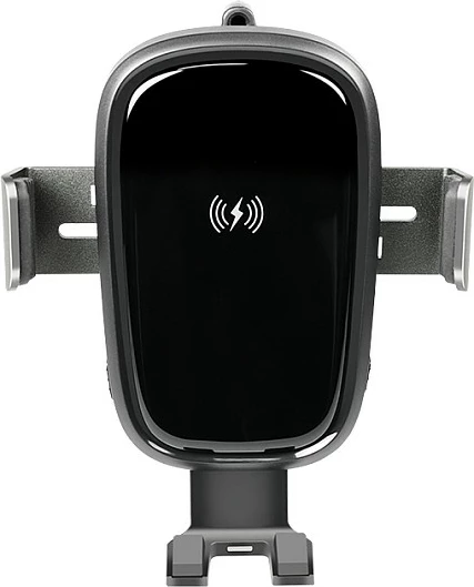 Karikues wireless veture LogiLink Gravity Trigger, 15W, mbajtës celulari, i zi/gri