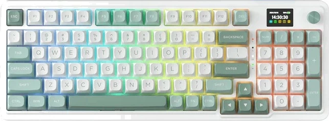 Tastierë mekanike Redragon Galatin Pro K719WG-RGB-PRO, 96%, RGB, wireless/wired, e bardhë