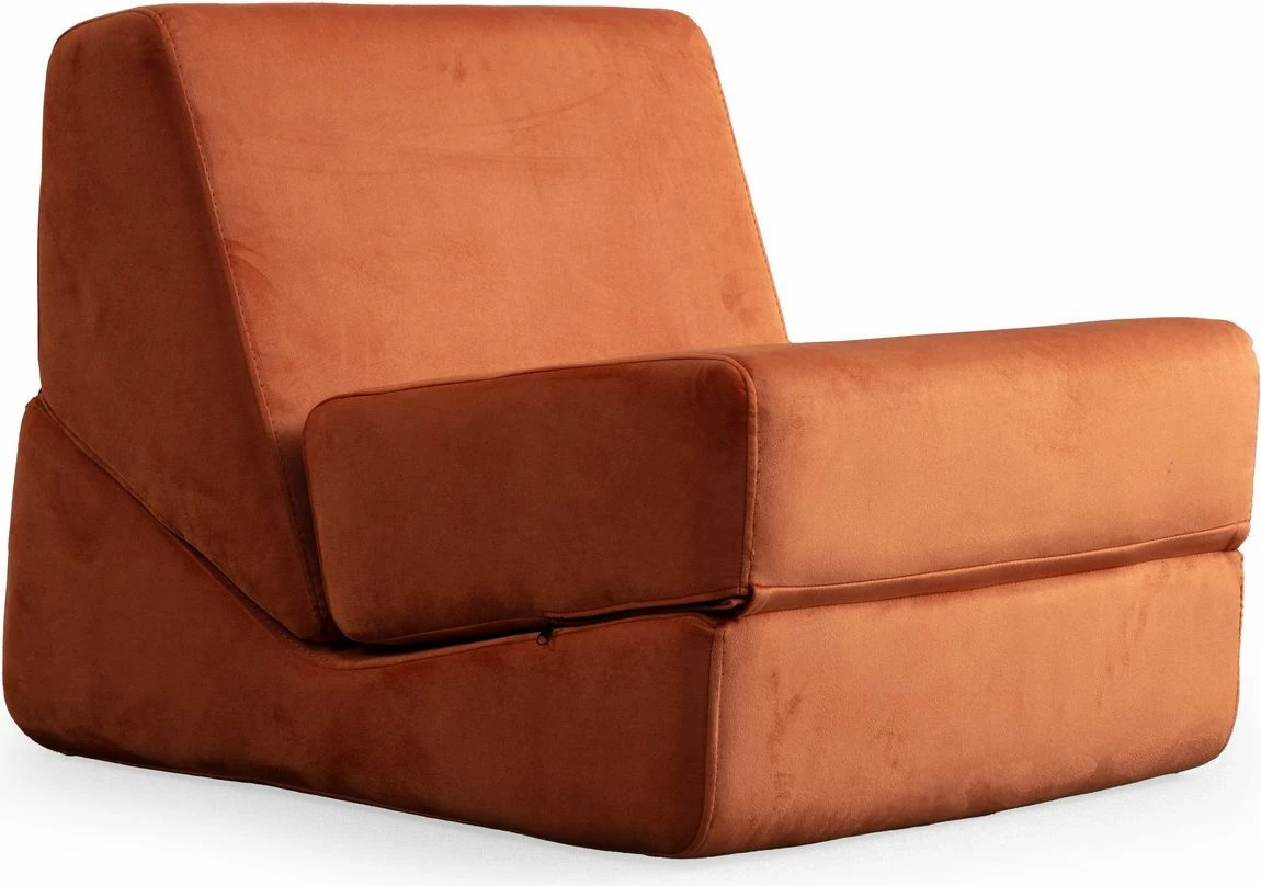 Krevat-kolltuk një vendësh, portokalli, Atelier del Sofa Origami Convertable