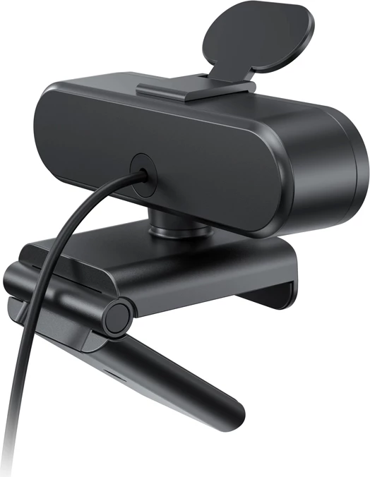 Webkamerë EMEET SmartCam C60E 4K Dual, 4K@30fps/1080p@60fps, dy lente, 11x zoom, USB-C, e zezë, set me telekomandë