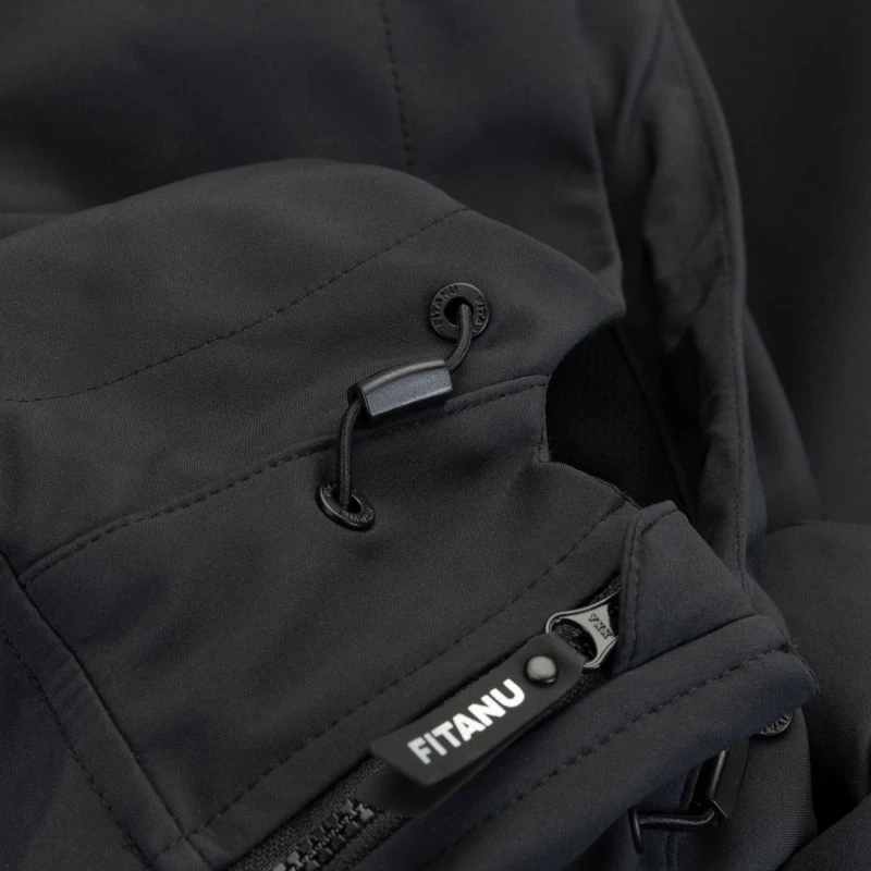 Jakne softshell për meshkuj Fitanu FARISE, e zezë